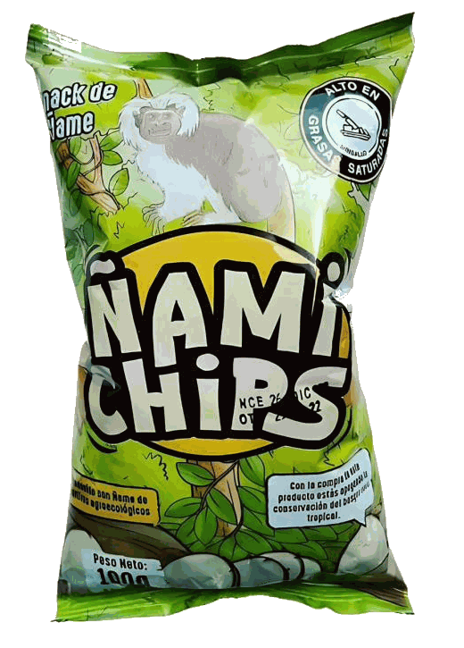 Paquete de ÑamiChips de 100 gramos